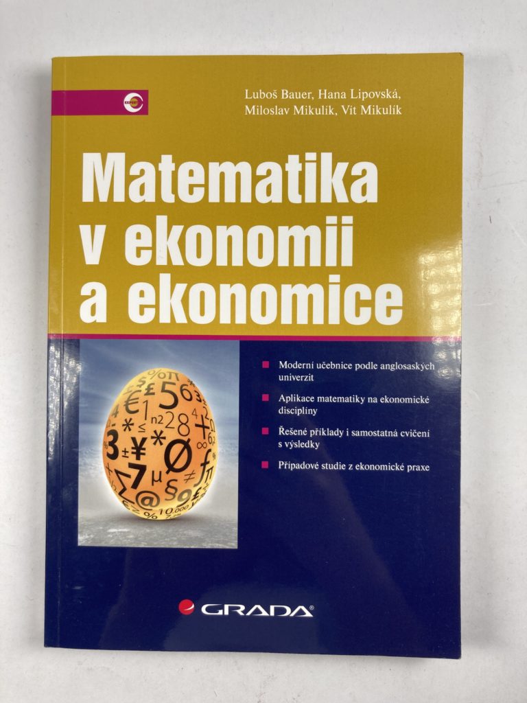 Matematika v ekonomii a ekonomice