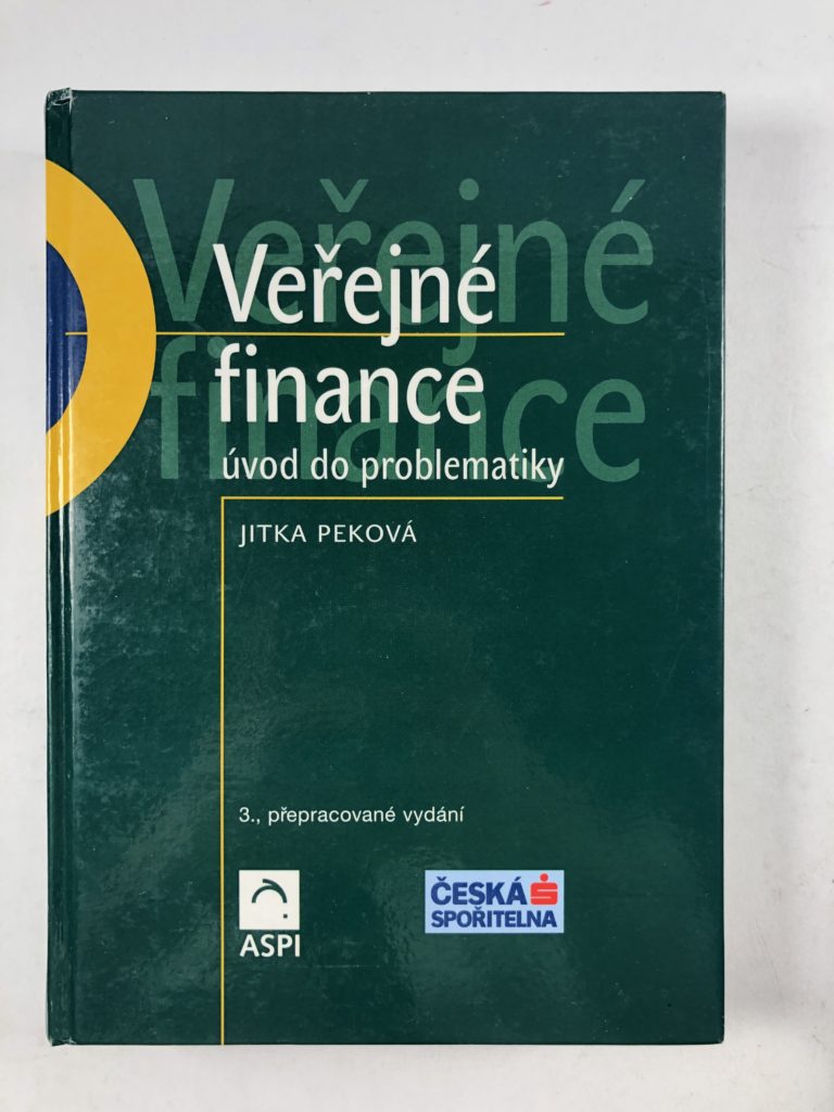 Veřejné finance – Úvod do problematiky Pevná (2005)