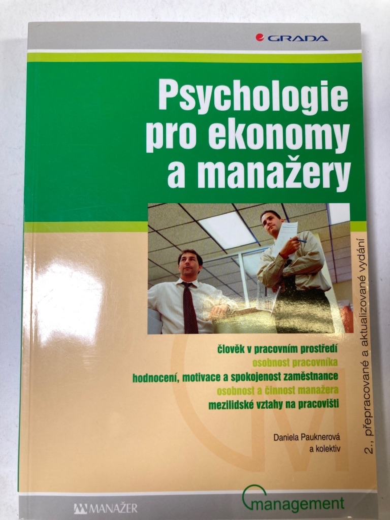 Levně Psychologie pro ekonomy a manažery Měkká (2006)