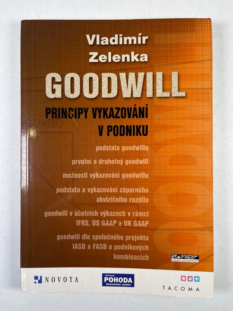Levně Goodwill principy vykazování v podniku