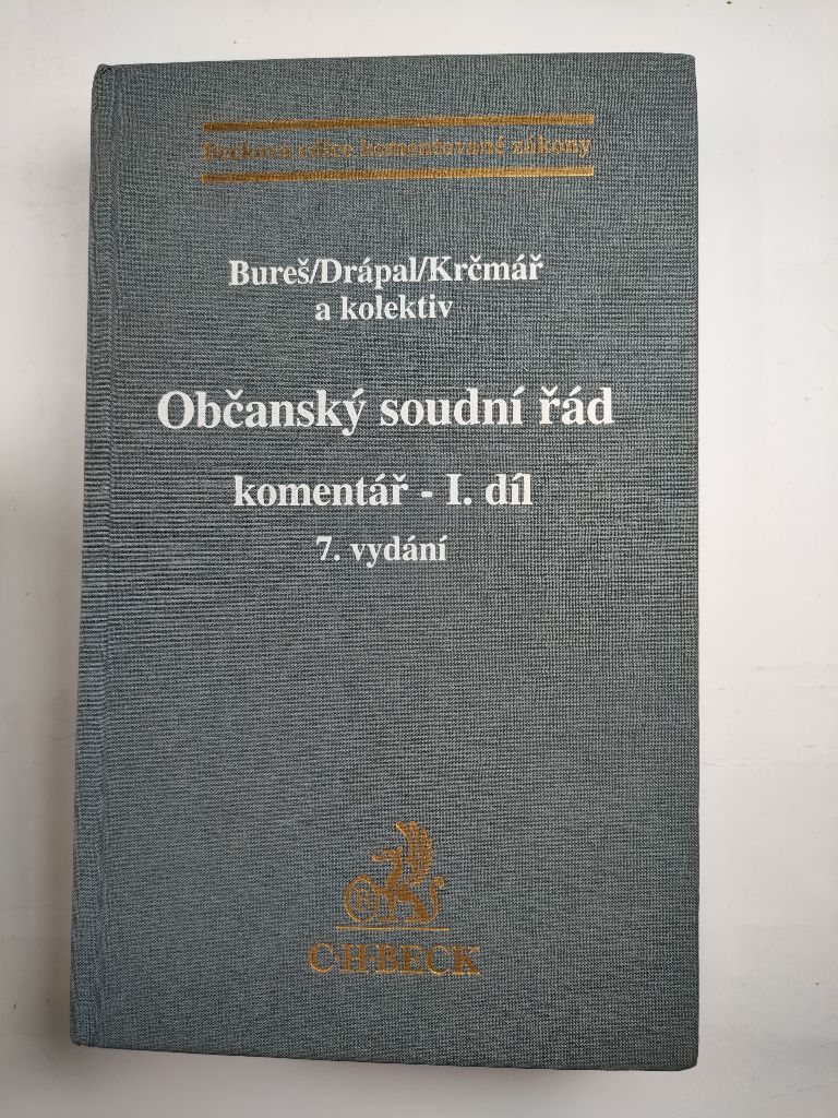 Levně Občanský soudní řád komentář I. díl