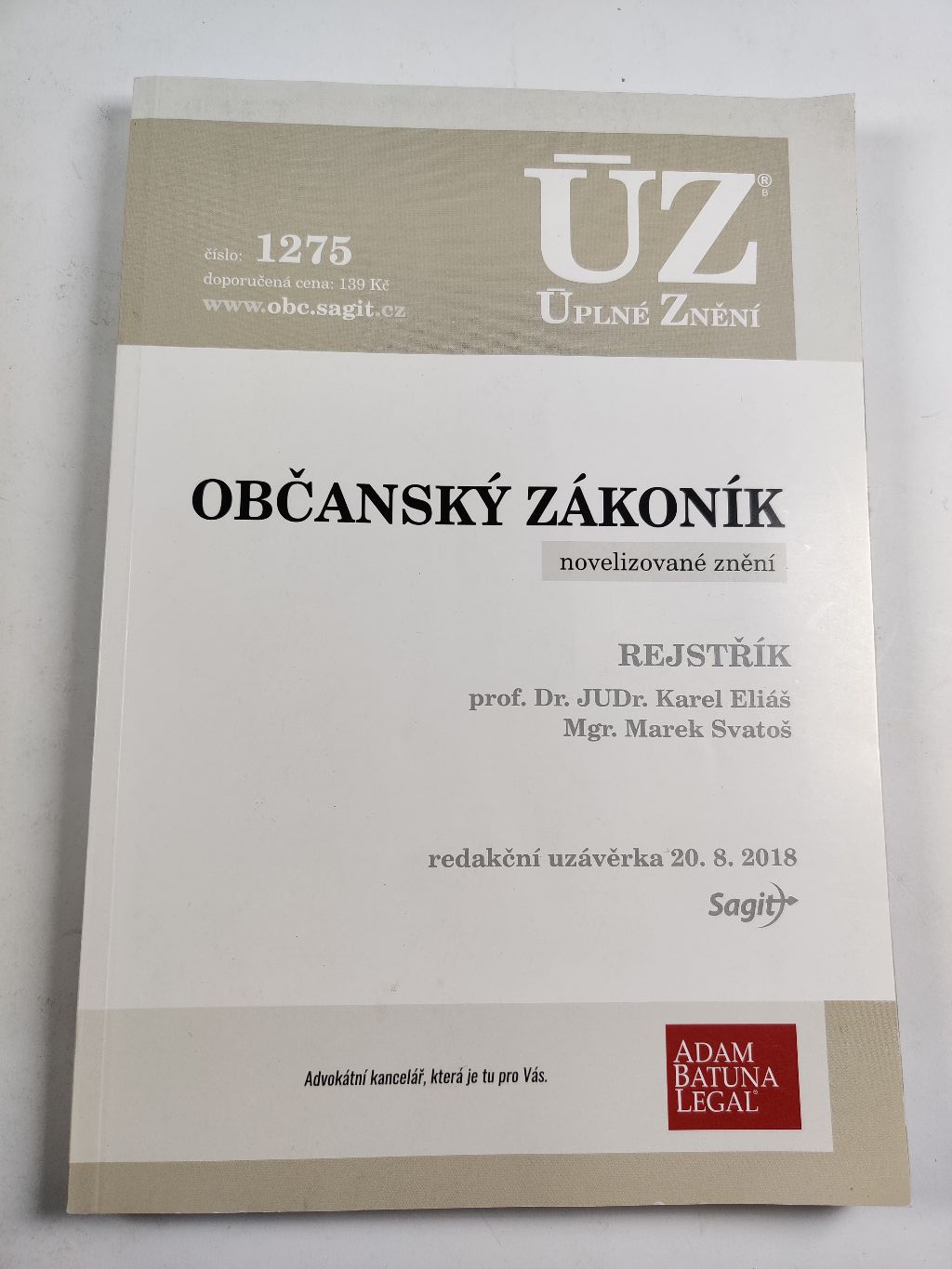ÚZ 1275 Občanský zákoník