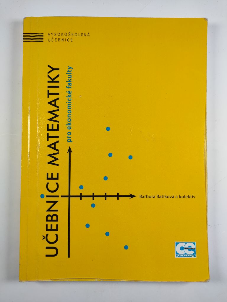 Levně Učebnice matematiky pro ekonomické fakulty