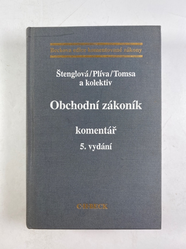 Levně Obchodní zákoník - komentář 5. vydání