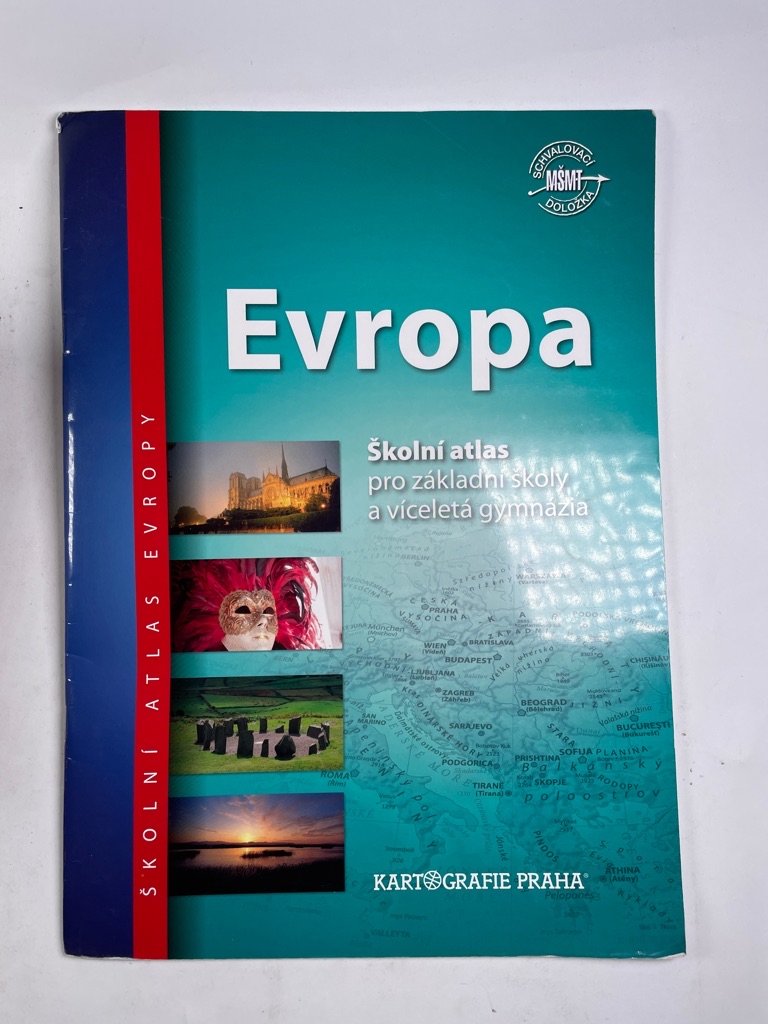 Levně Evropa - Školní atlas pro základní školy a víceletá gymnázia Pevná (2014)