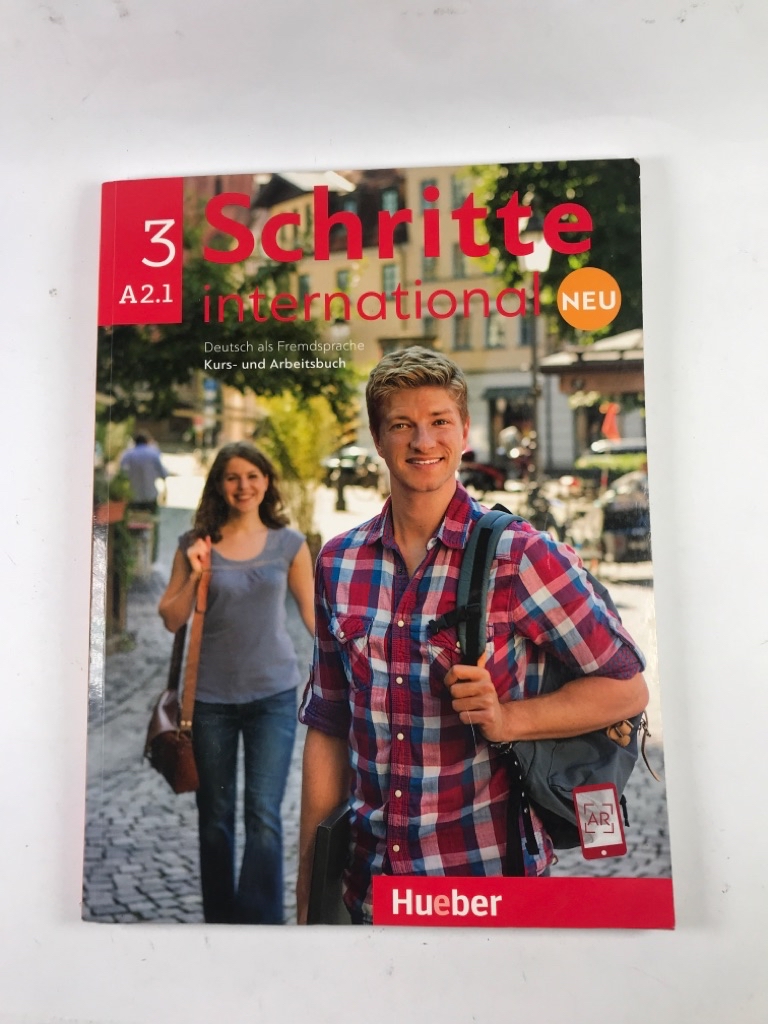 Levně Schritte international 3: Kursbuch + Arbeitsbuch Měkká (červená)