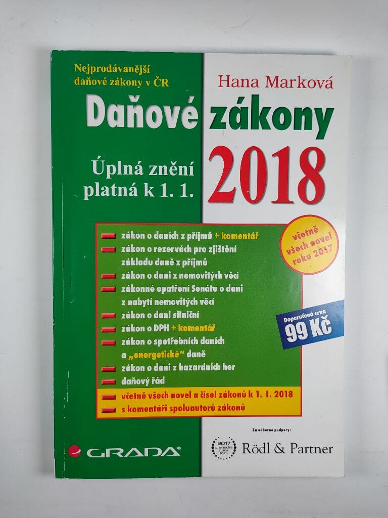 Levně Daňové zákony 2018 - Úplná znění k 1. 1. 2018