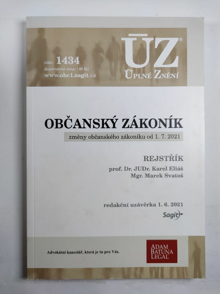 Levně Občanský zákoník, ÚZ k 1.6. 2021