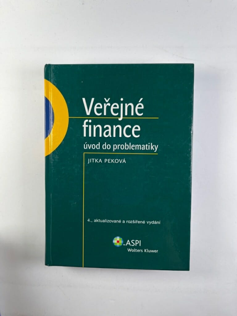 Veřejné finance – Úvod do problematiky Pevná (2008)