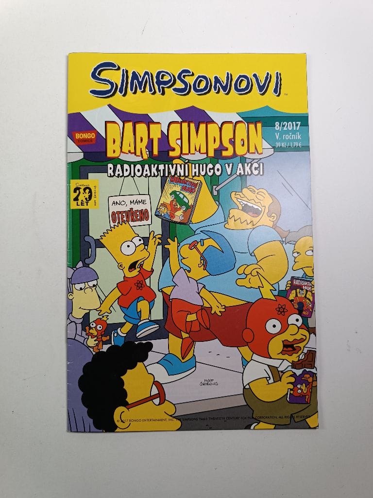 Levně Bart Simpson: radioaktivní Hugo v akci 8/2017