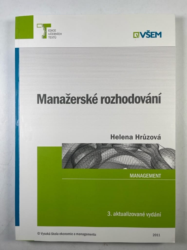 Levně Manažerské rozhodování