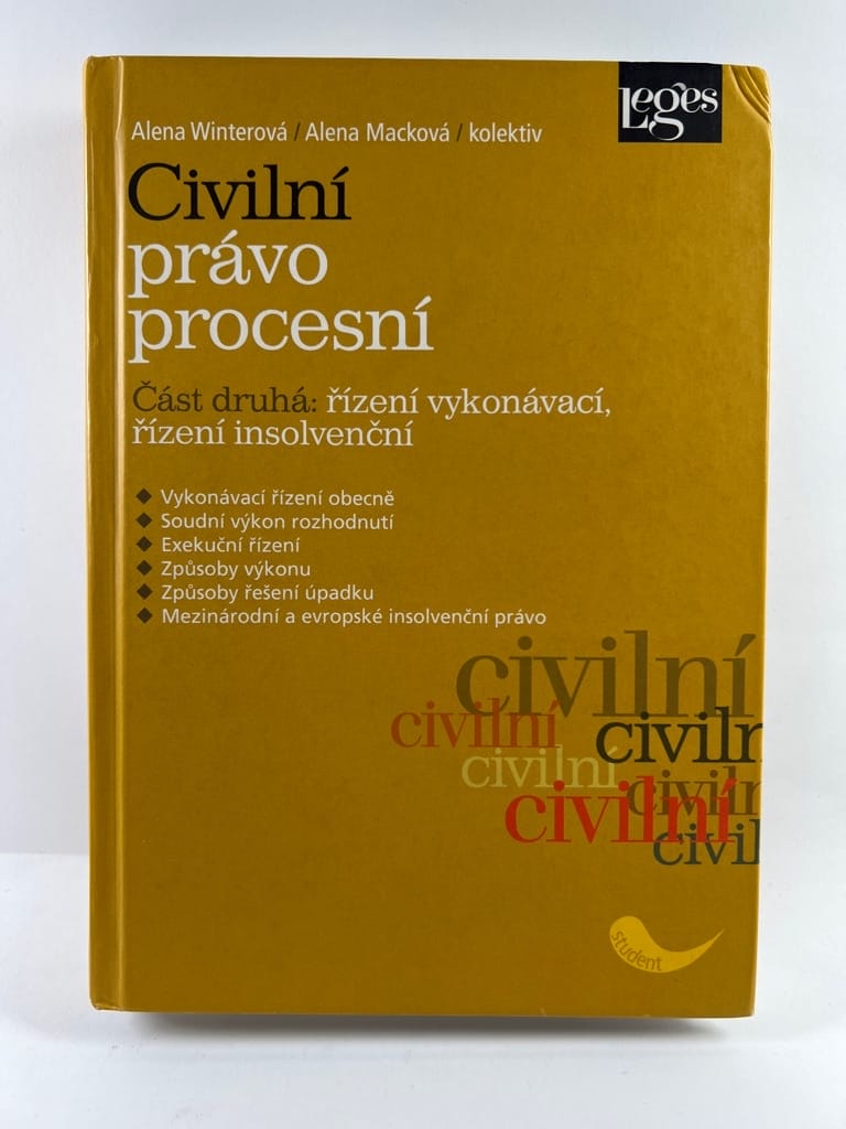 Levně Civilní právo procesní. Díl druhý: Řízení vykonávací, řízení insolvenční Pevná 2