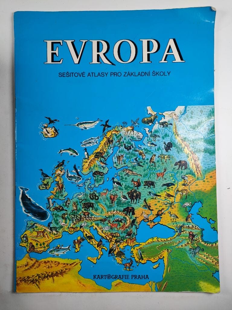 Evropa – sešitové atlasy pro základní školy Měkká (1995)
