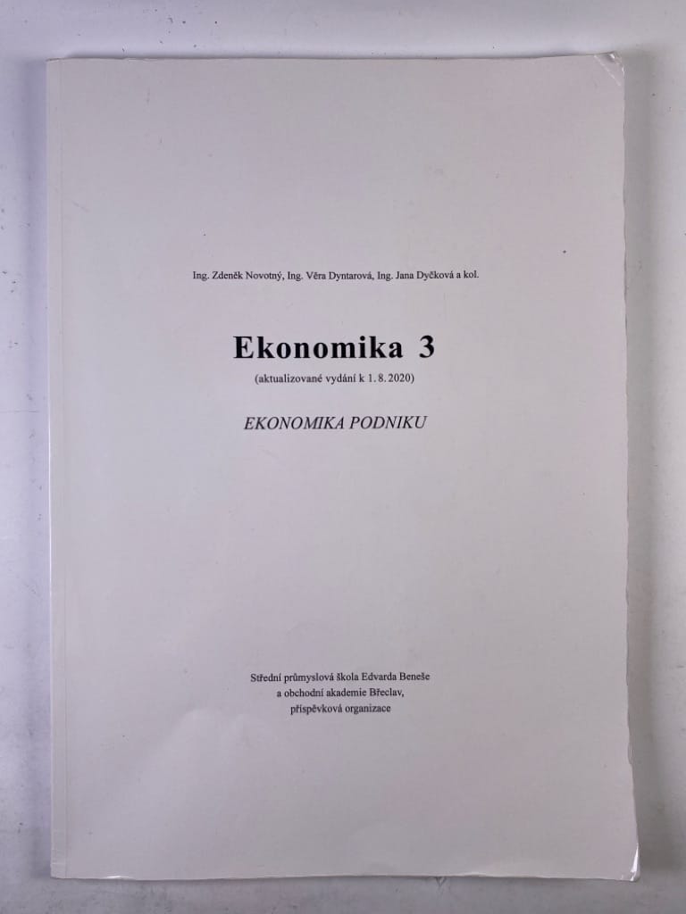 Levně Ekonomika 3 - Ekonomika podniku
