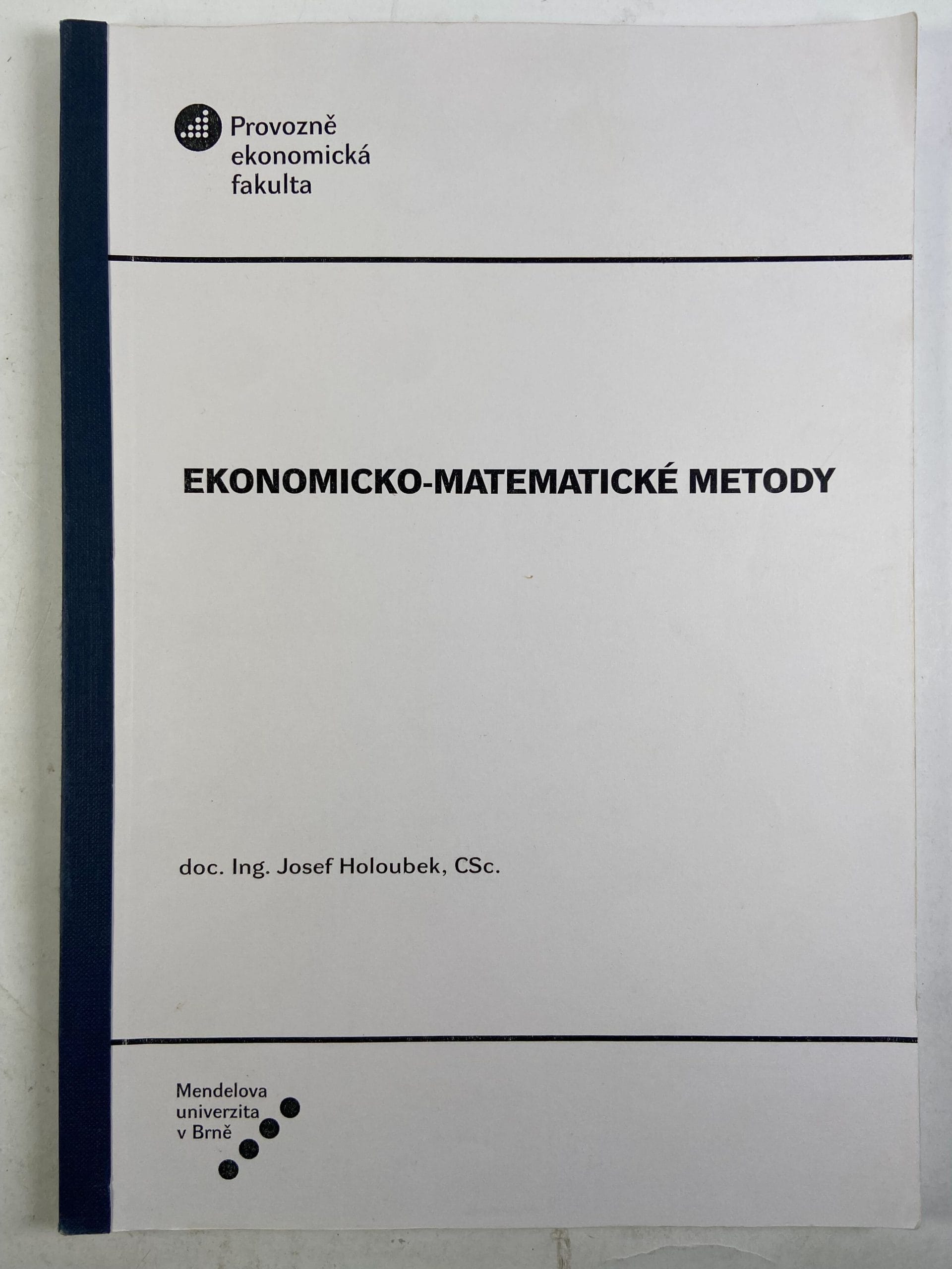 Levně Ekonomicko-matematické metody