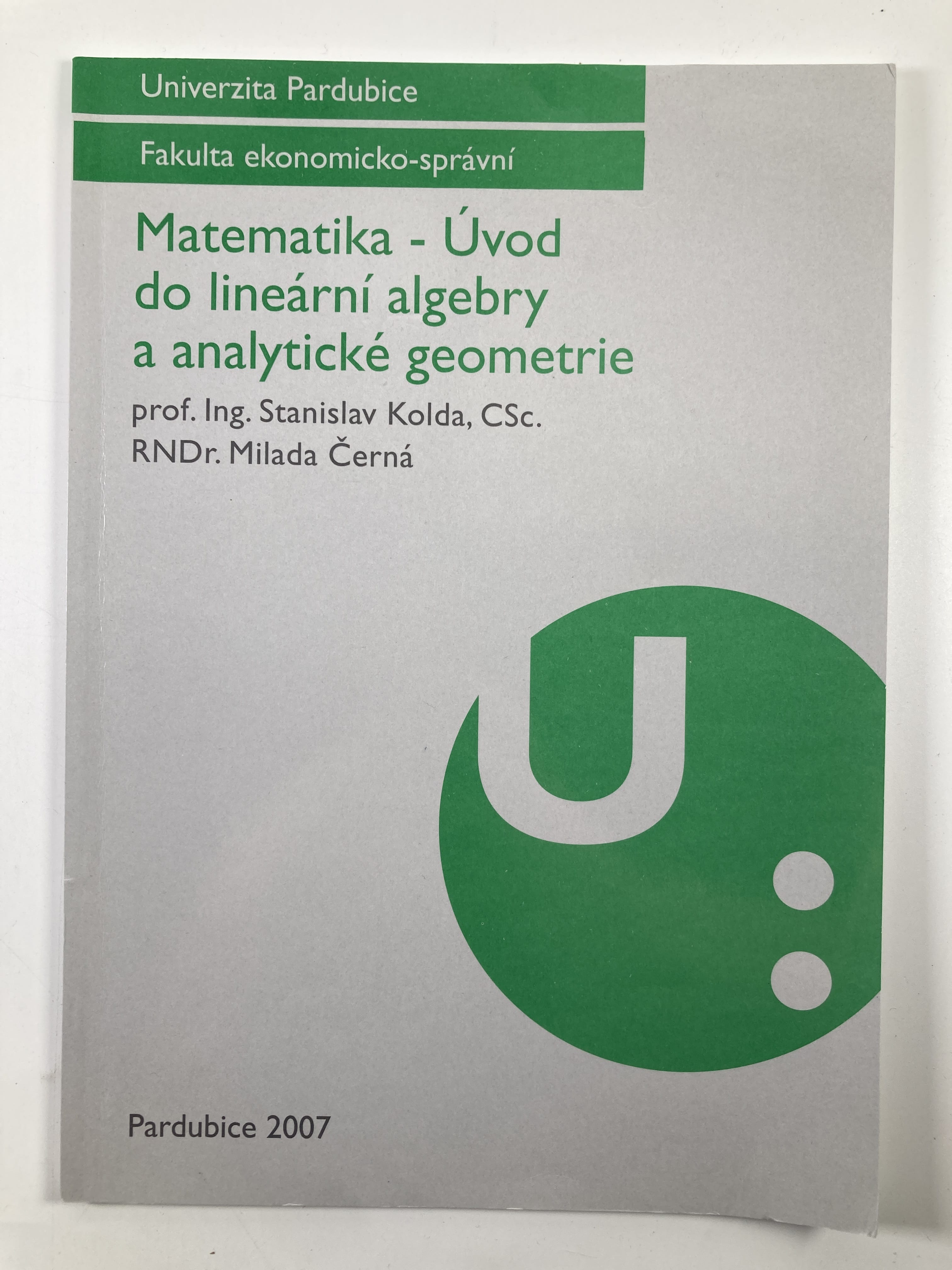 Levně Matematika - Úvod do lineární algebry a analytické geometrie