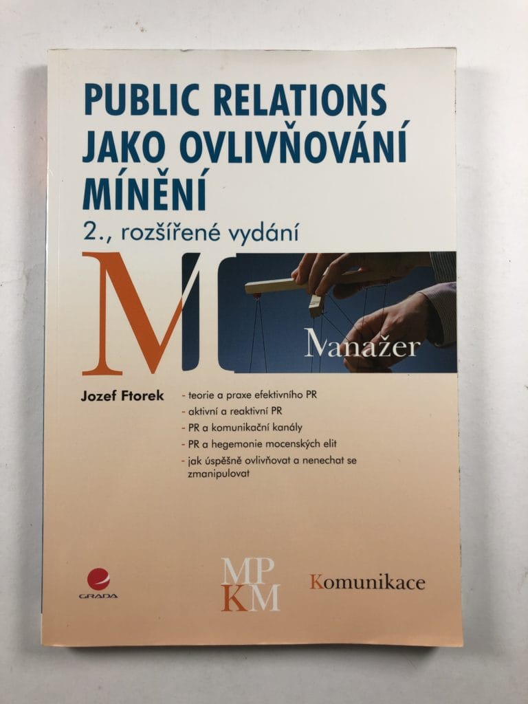 Levně Public relations jako ovlivňování mínění Měkká