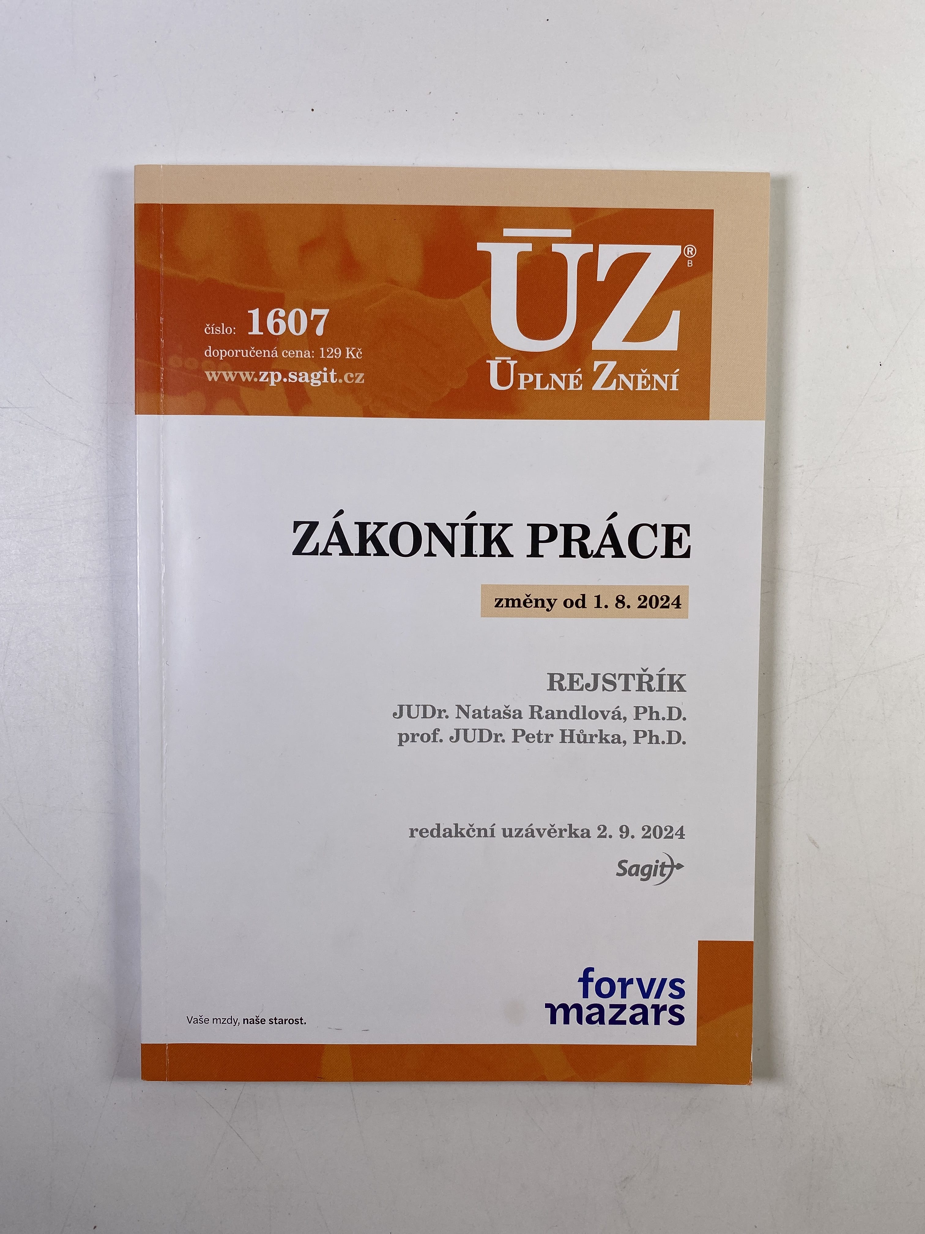 Levně ÚZ č. 1607: Zákoník práce