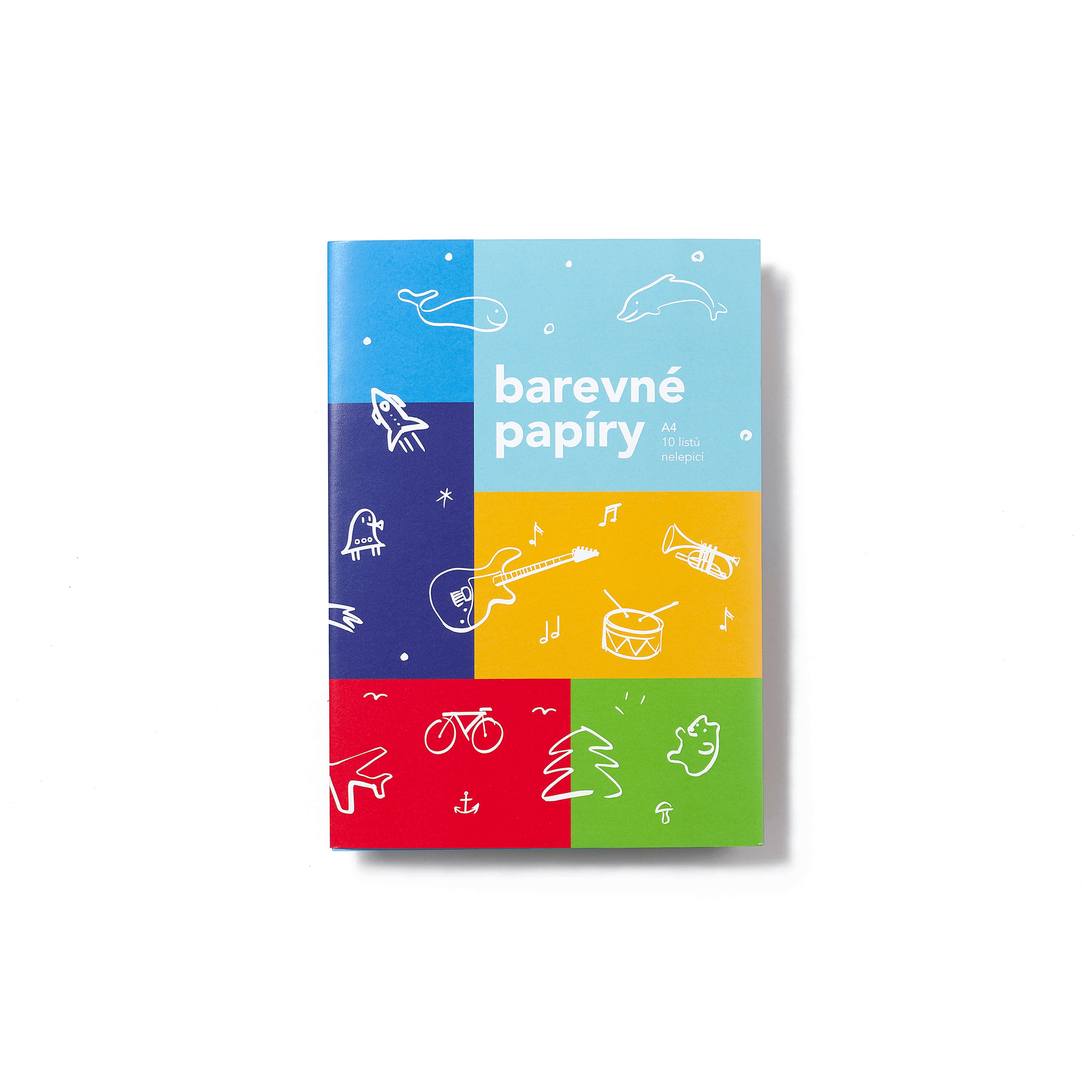 Levně Sada barevných papírů (A4) - edice Svět