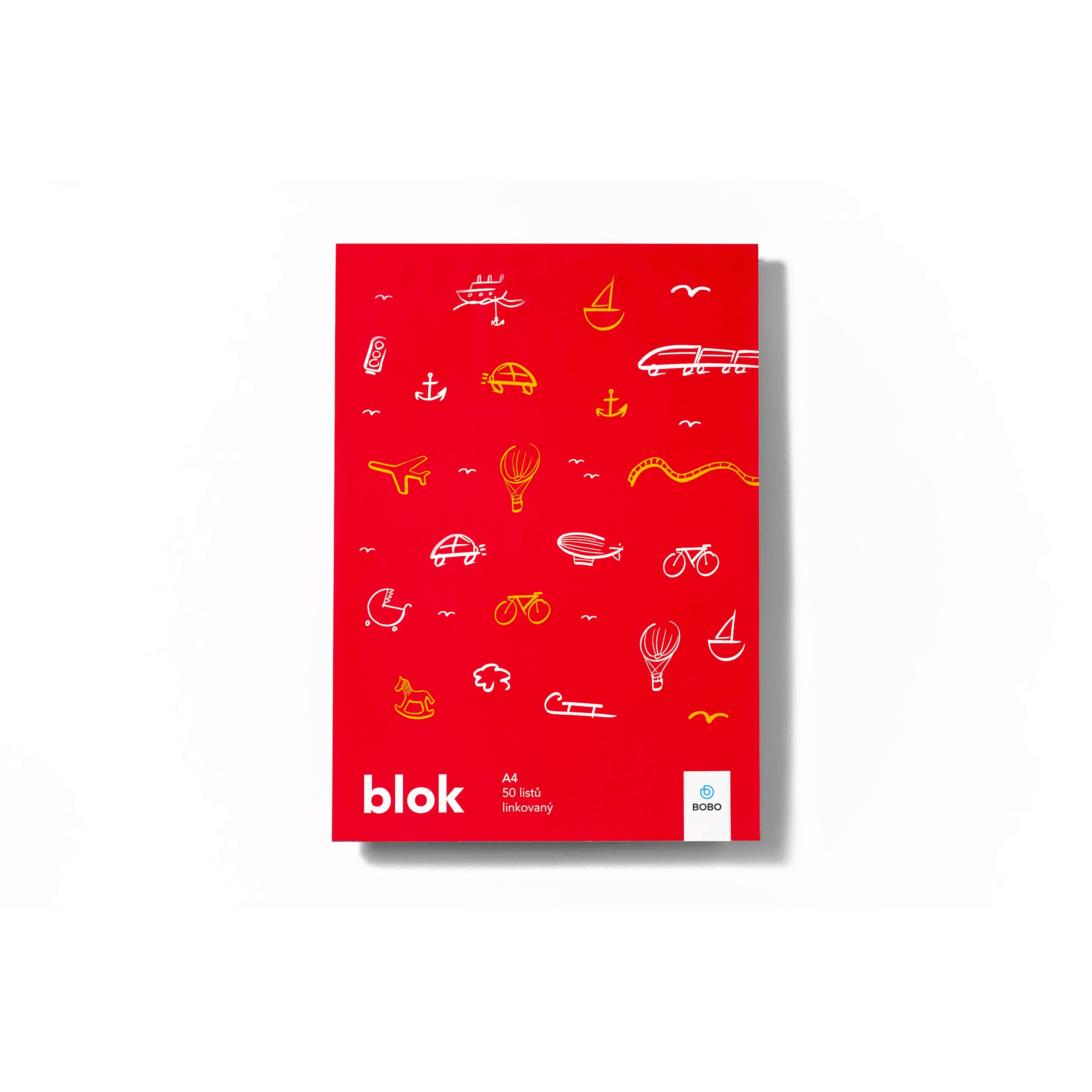 Levně Poznámkový blok A4, linkovaný - edice Svět