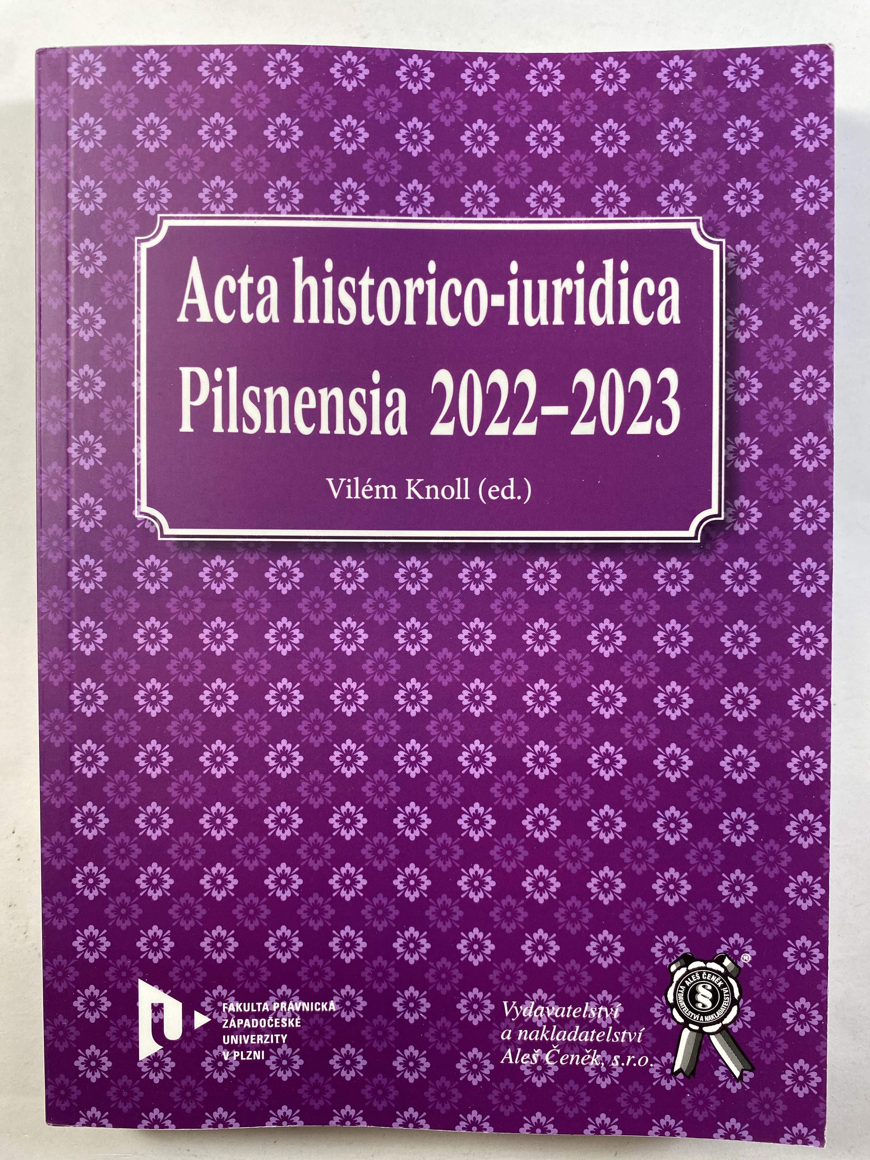 Levně Acta historico-iuridica Pilsnensia 2022-2023