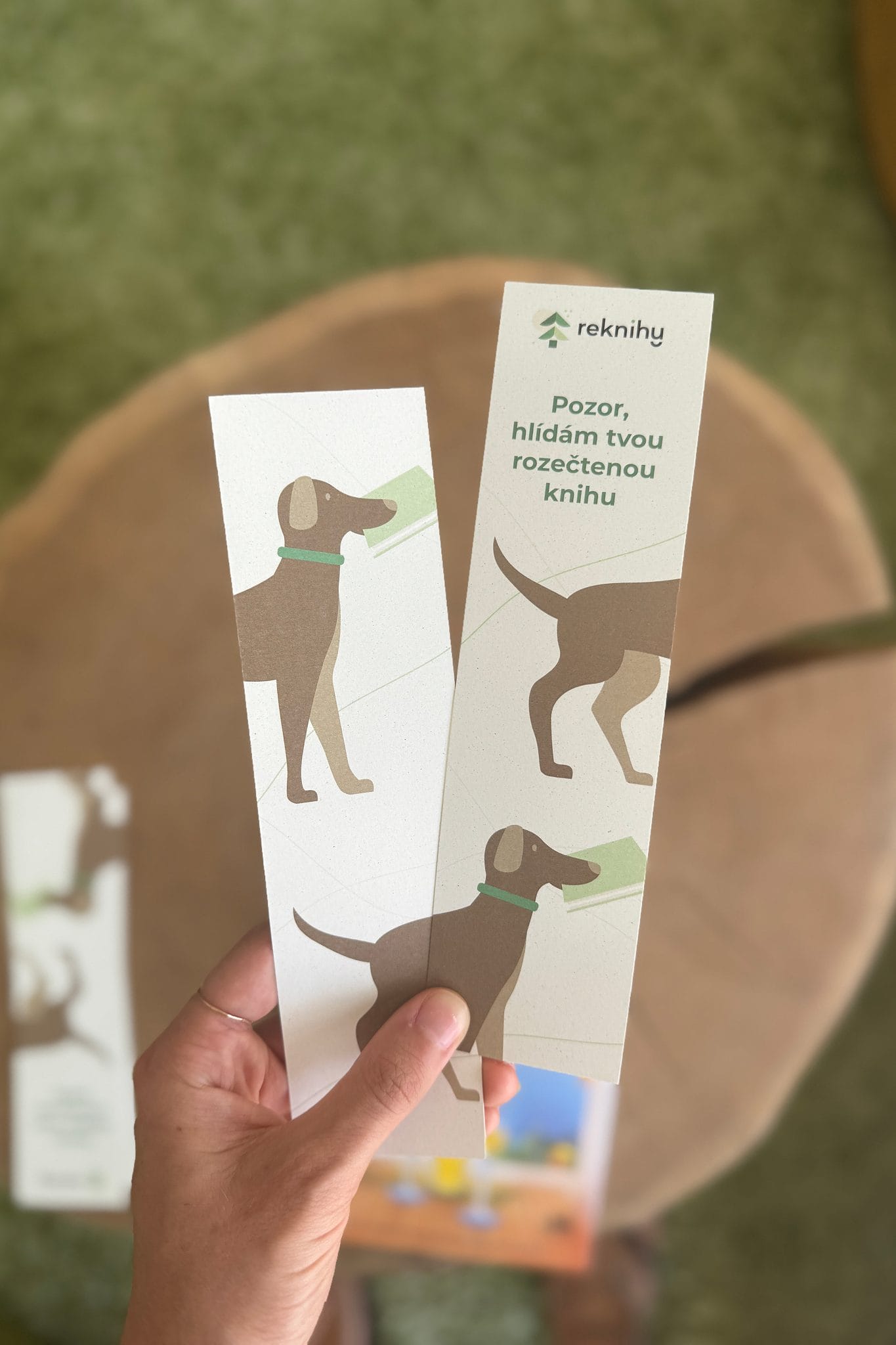 Záložka Pes Hlídám tvou knihu
