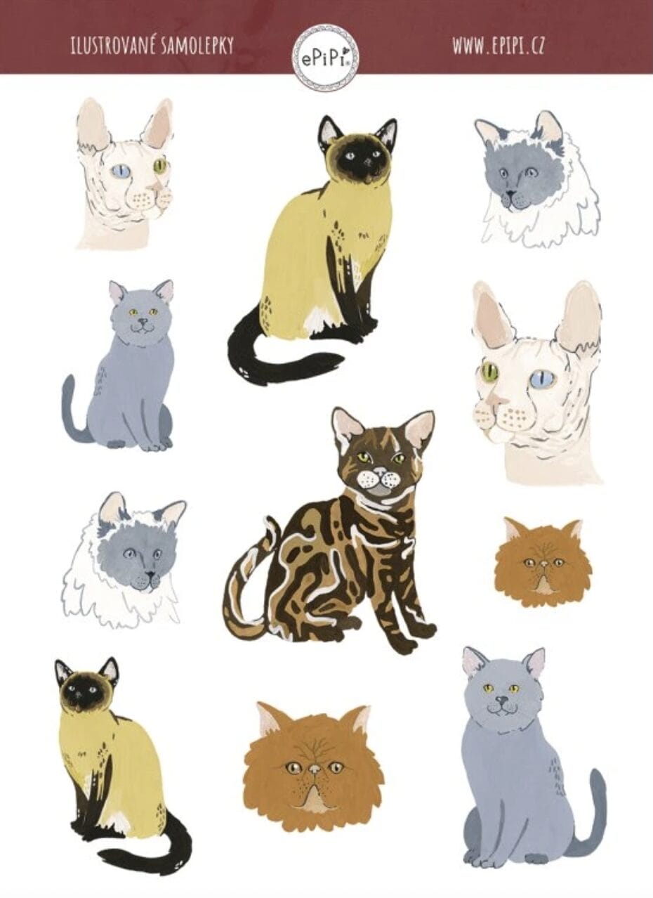 Samolepky ePipí Kočky