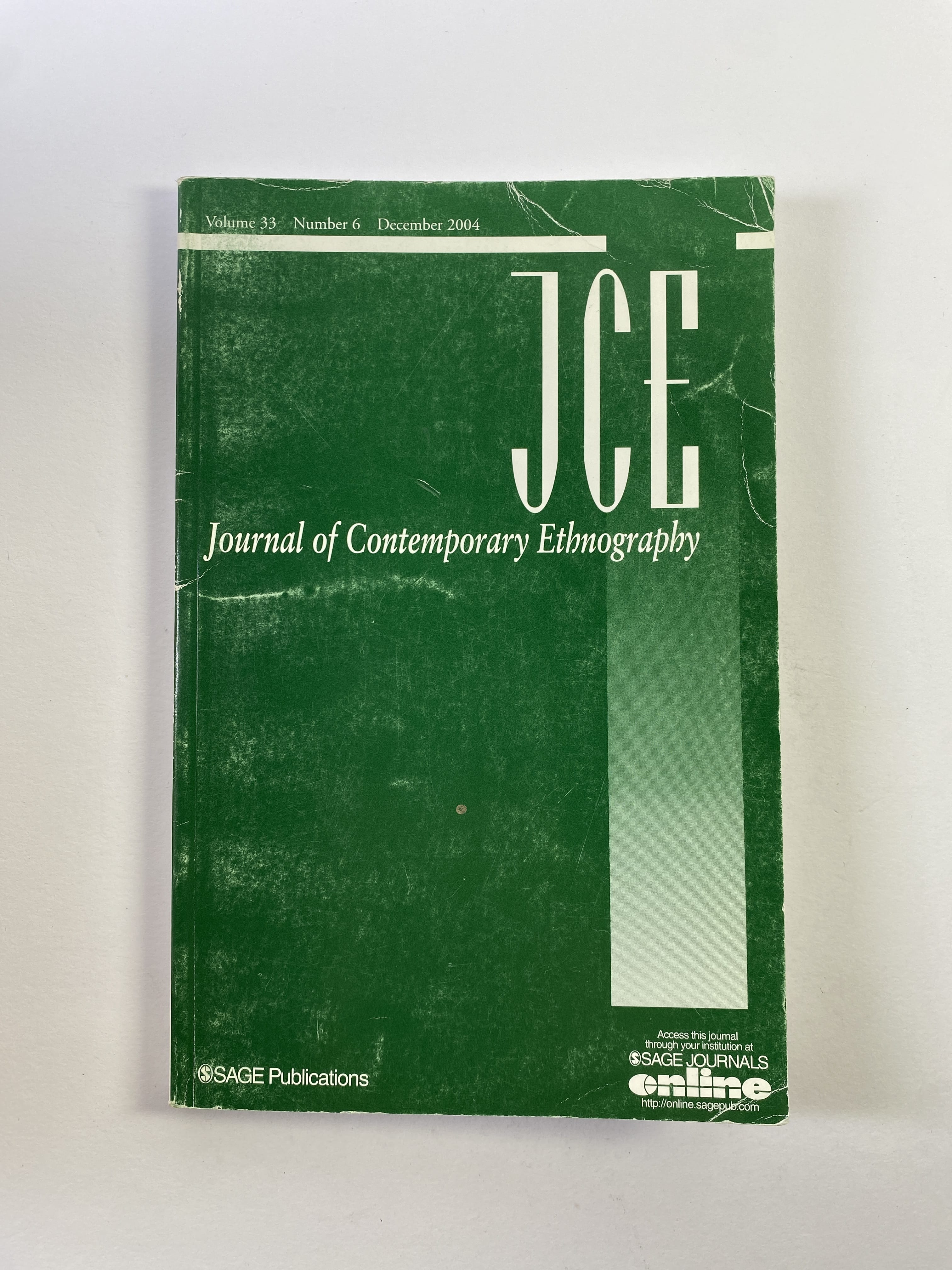 Levně Journal of Contemporary Ethnography