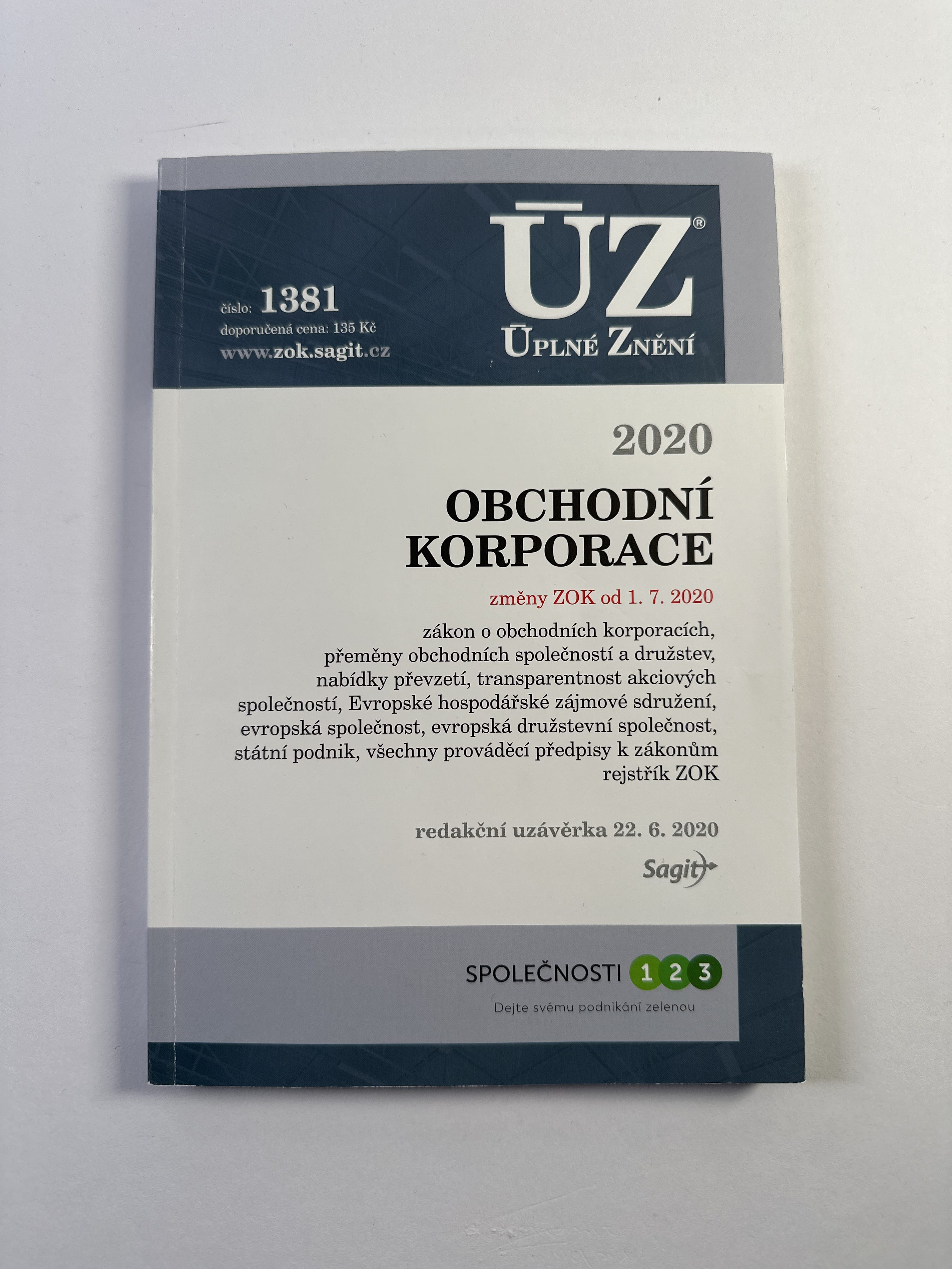 Levně ÚZ.1381: Obchodní korporace (2020)