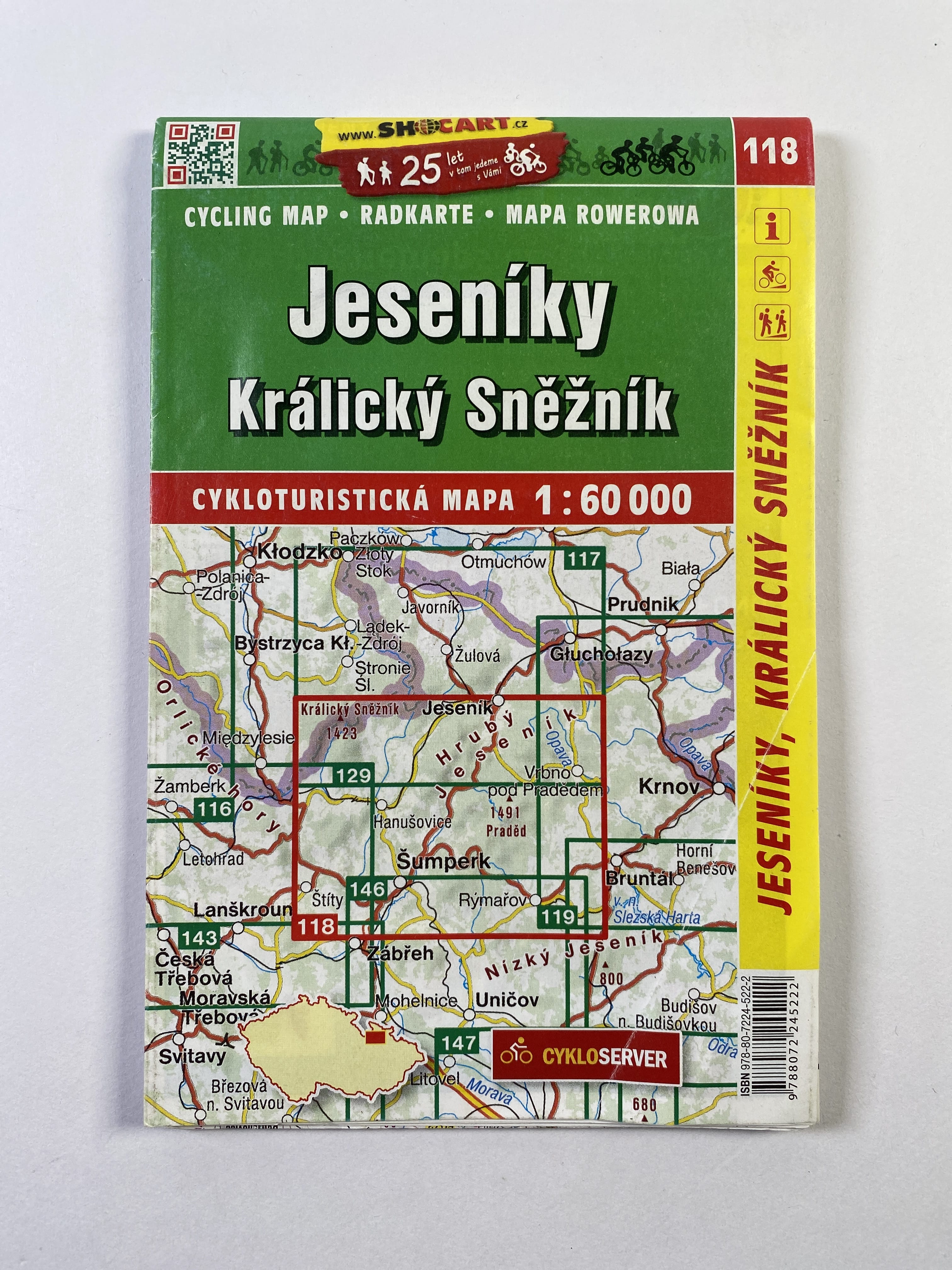 Levně Jeseníky - Králický Sněžník - cykloturistická mapa