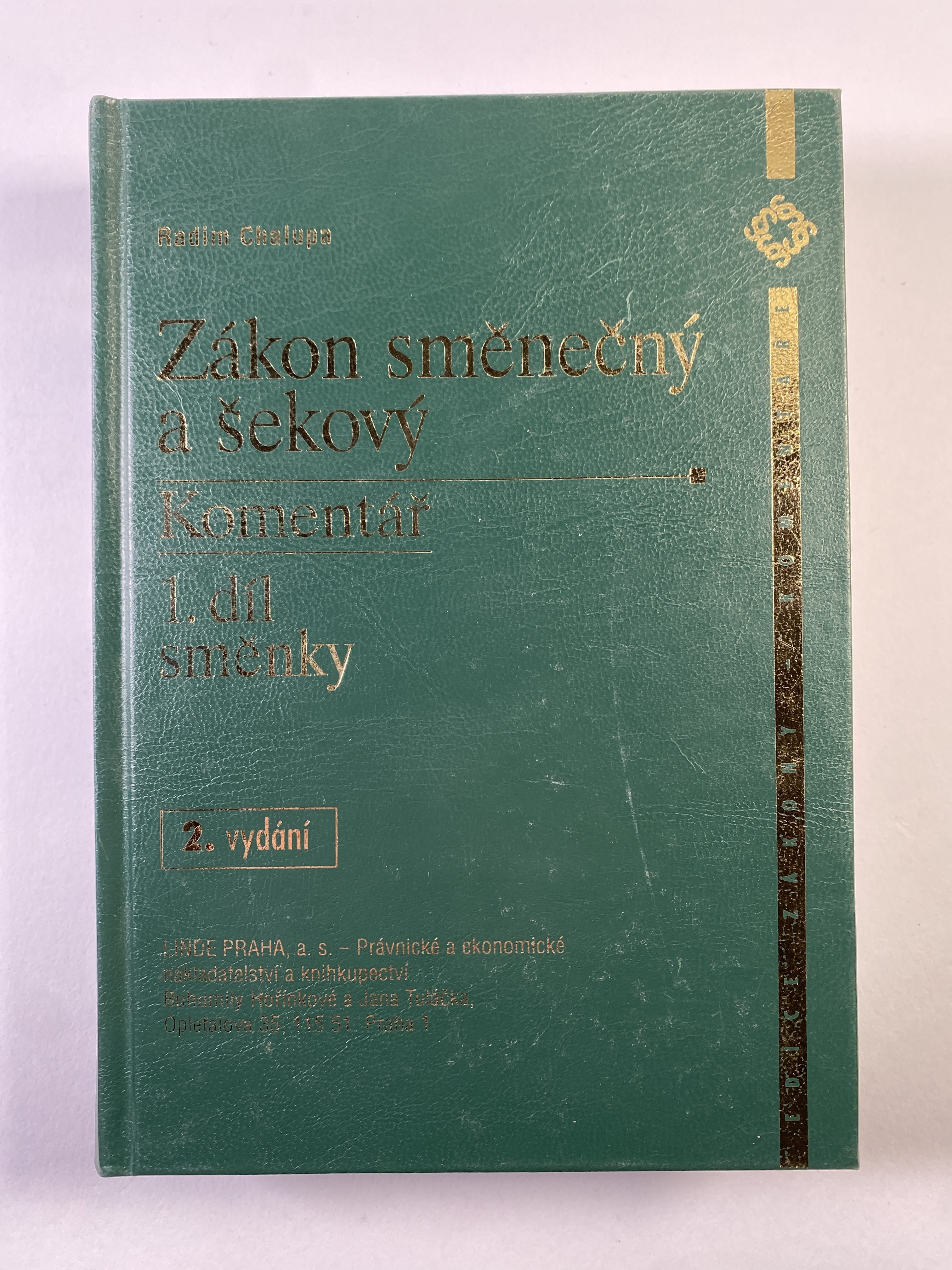 Levně Zákon směnečný a šekový: Směnky - komentář (1)