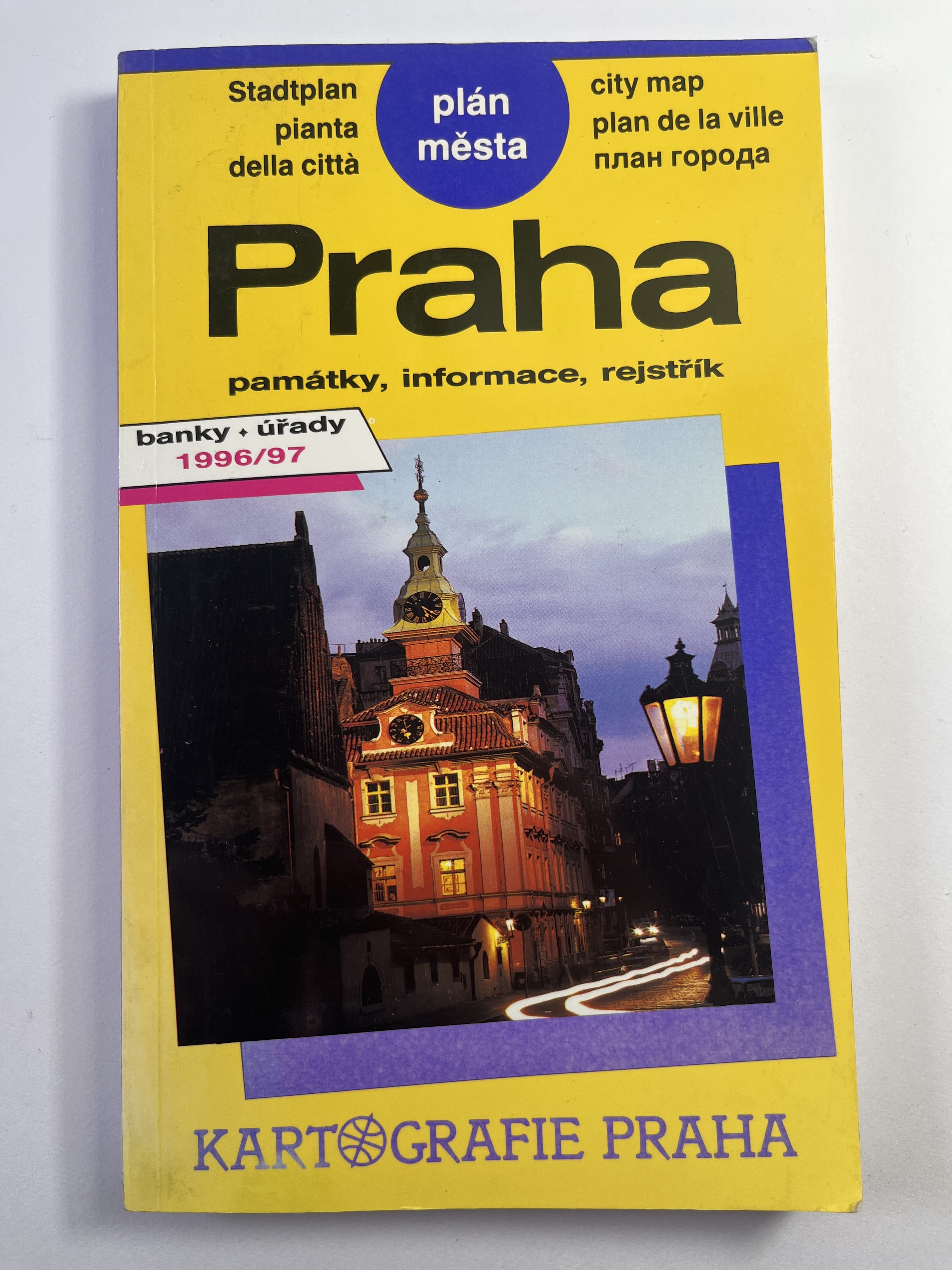 Levně Praha - plán města Měkká 1996