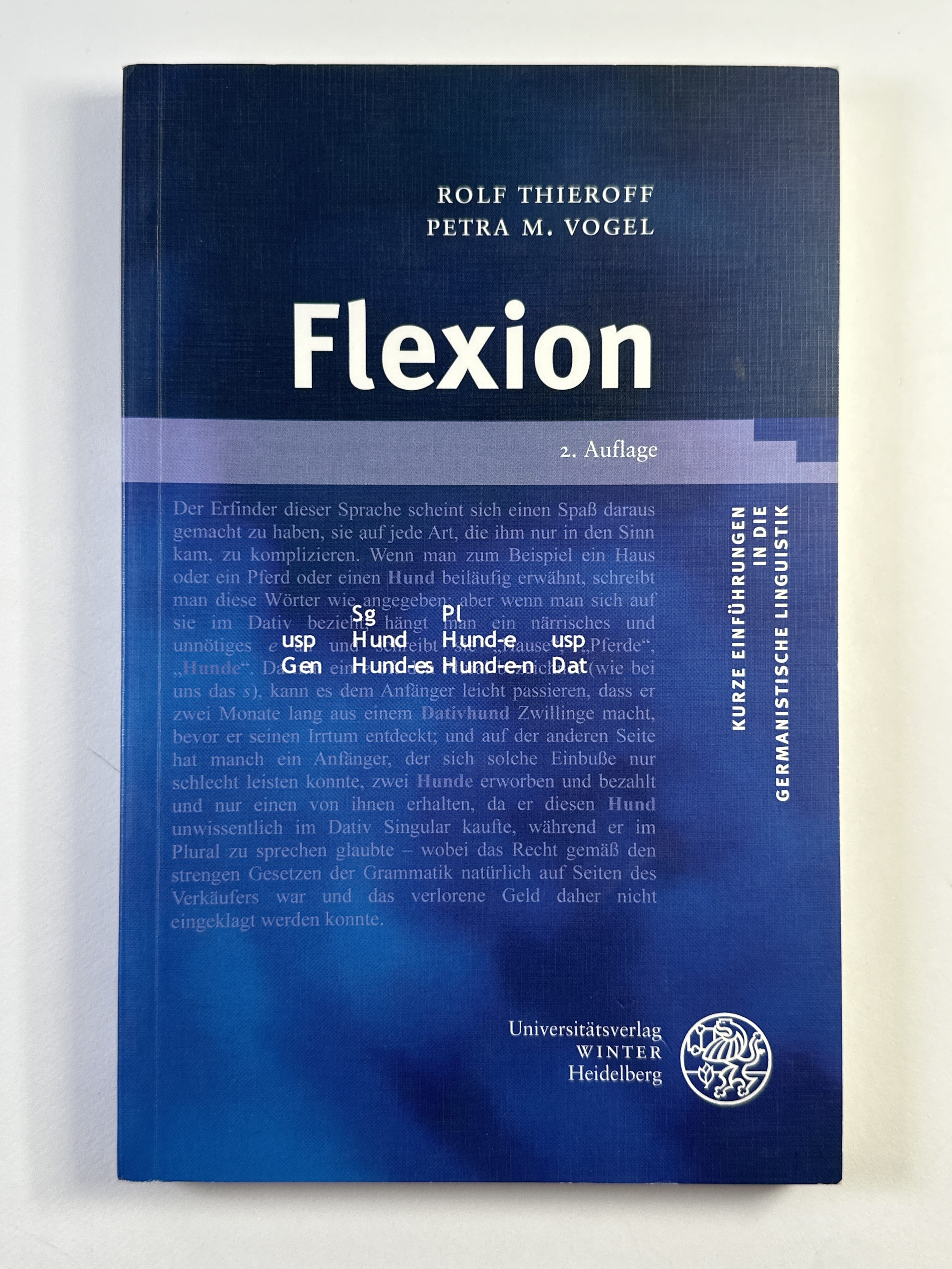 Levně Flexion: Kurze Einführungen in die germanistische linguistik