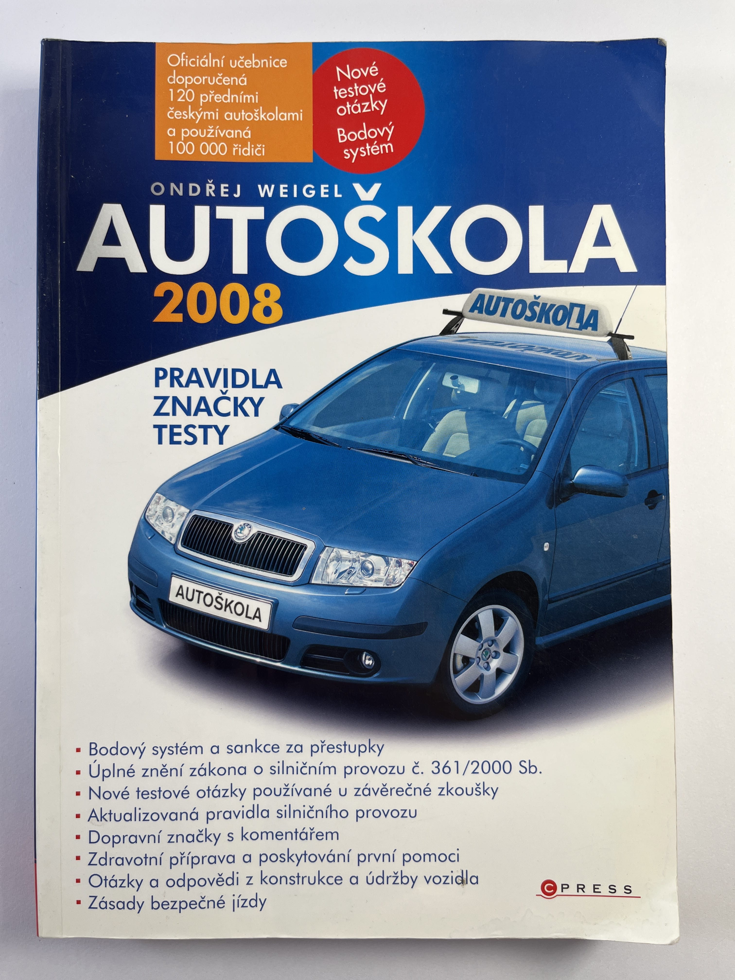 Levně Autoškola: pravidla, značky, testy 2008